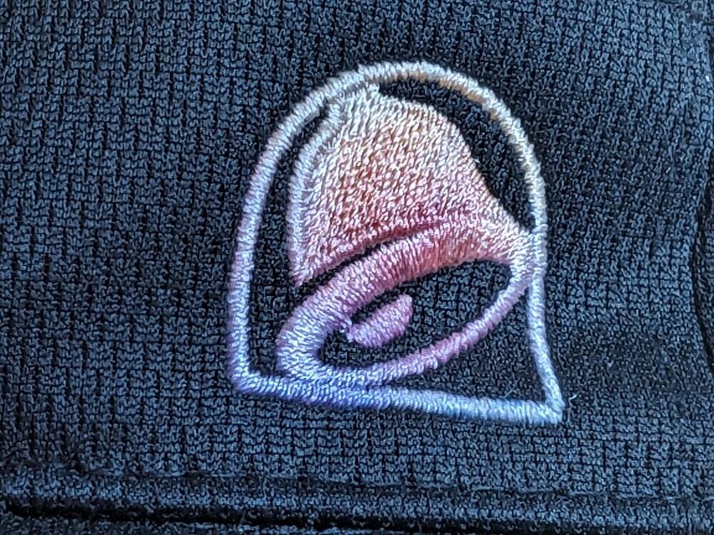 Taco Bell Visor Hat Unisex Adjustable Black Embroidered Colorful Logo